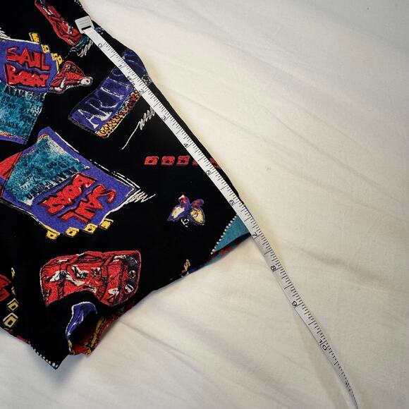 VTG Chico’s Design Pop Art Graphic Button-Up Shirt Women’s Size 2 Abstract Artsy - Picture 13 of 13